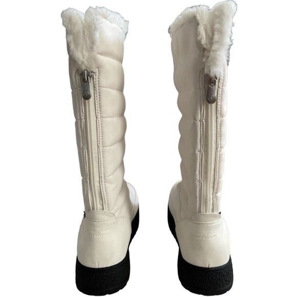 🌹Women’s Winter Size 7.5 Boots Adrienne Vittadini Polar Cold Weather Boots White - Picture 4 of 11